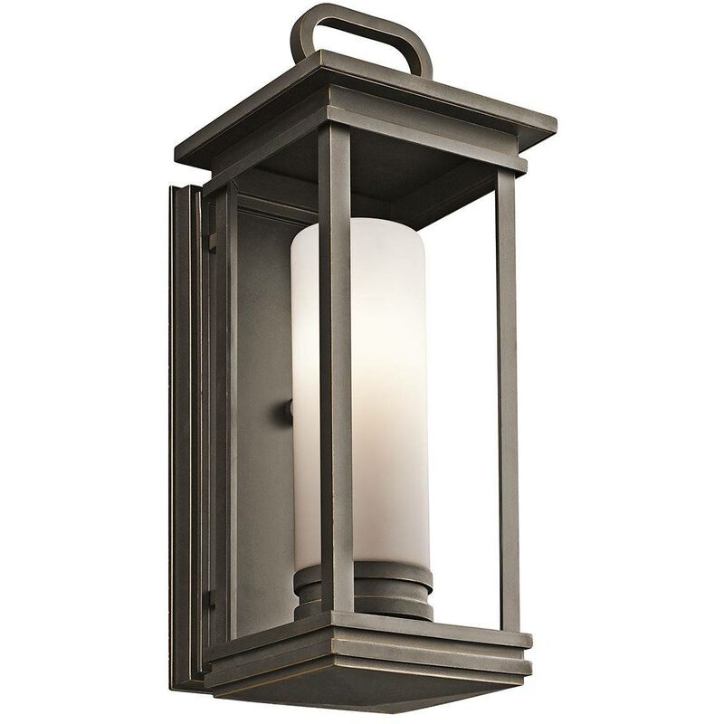Elstead South Hope - 1 Light Medium Outdoor Wall Lantern Bronze IP44, E27