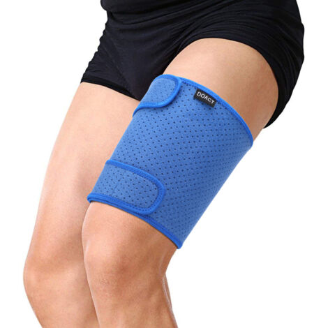 Soutien de cuisse, manchon de compression avec bandes anti-dérapantes en silicone, pour les muscles ischio-jambiers