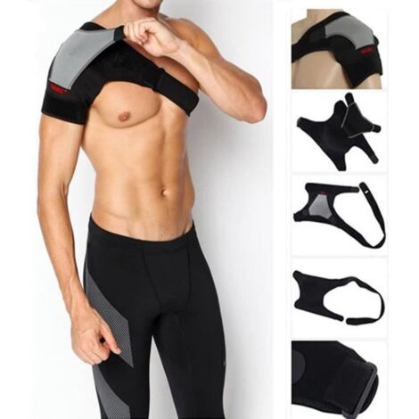Soutien d\'Épaule - ZGEER - Support d\'épaule - Ergonomique - Noir - Mixte - Régulier