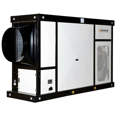 Sovelor – Chauffage à air pulsé fixe SCUDO240 235,7 kW – Combustion indirecte – Brûleurs fuel ou gaz – Pour chantiers et bâtiments