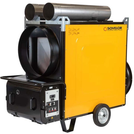 Sovelor – Chauffage à air pulsé gaz 136 kW – Débit 8500 m³/h – Brûleurs fuel ou gaz – Efficacité énergétique 93%
