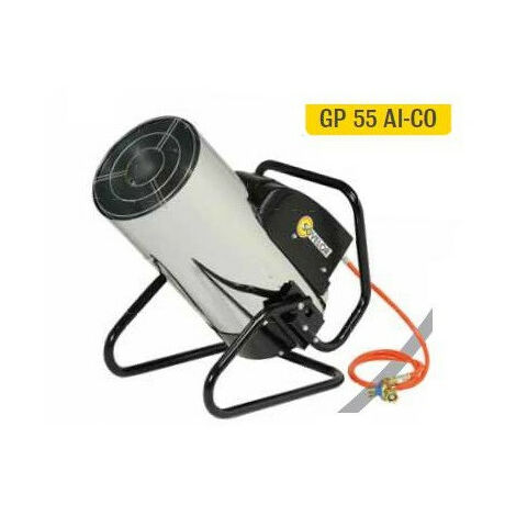 Sovelor - Chauffage air pulsé mobile inox gaz propane à combustion directe allumage auto - GP55AI-co