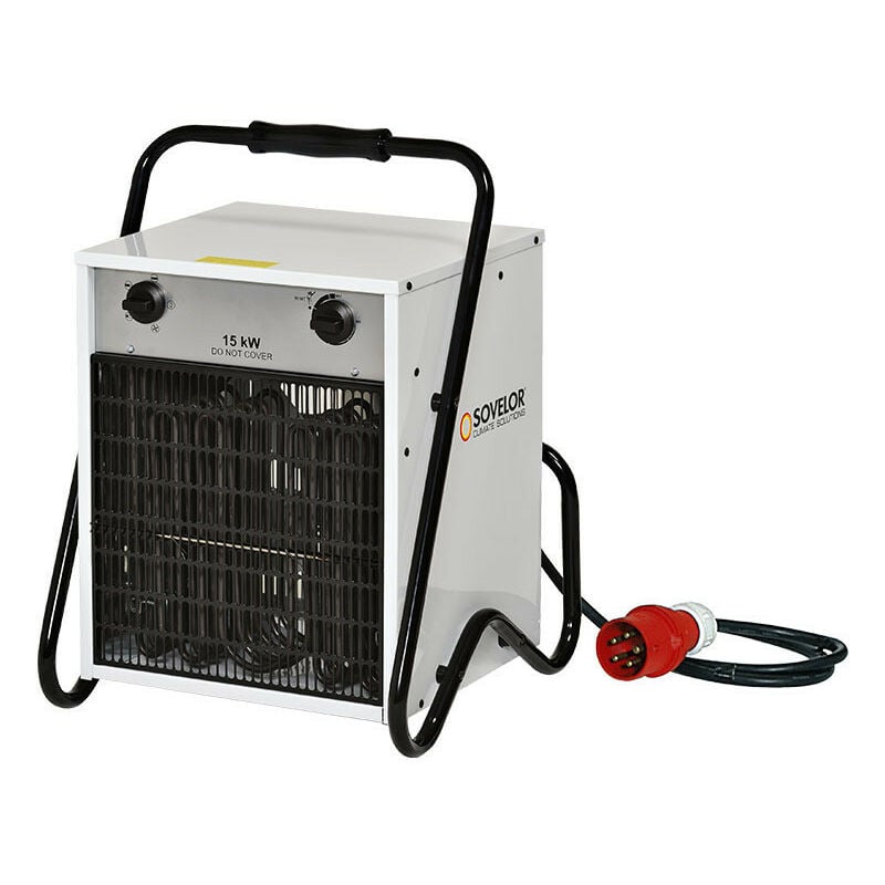 Sovelor - Chauffage Air pulsé portable électrique 15kW 380V3 50 Hz - B15C