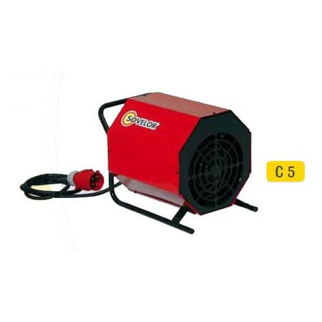 Sovelor - Chauffage air pulsé portable électrique 380V3 50 Hz 5 kW - C5/S