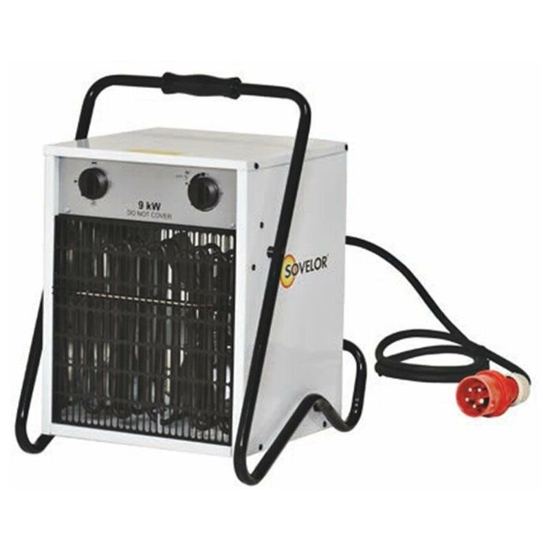 Sovelor - Chauffage Portable air pulsé électrique 9kW 7740Kcal/H 800 m3 /h - B9C