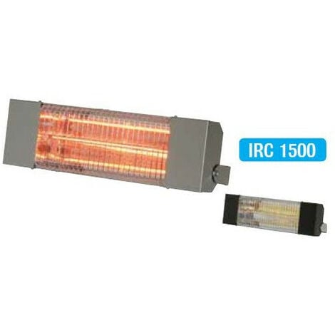 Sovelor - Chauffage radiant électrique inox infrarouge halogène quartz 1500W - IRC1500CI