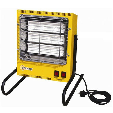 Sovelor – Chauffage radiant infrarouge céramique 2,4 kW – Pour grands volumes – Sécurité anti-renversement – Compact et léger - TS3-Sovelor-Dantherm