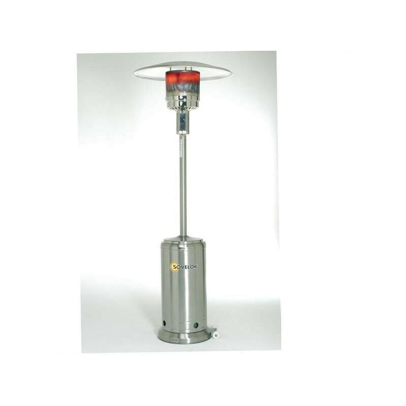 Parasol chauffant Inox au Gaz 13kW - Brasilia mi - Sovelor