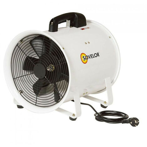 Sovelor – Ventilateur extracteur d'air mobile V300 – Puissance élevée 3000m³/h – Pour espaces confinés – Carrosserie acier robuste - V300-Sovelor-Dantherm