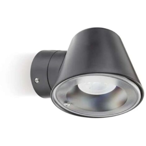 Sovil Applique GU10 Nero - Lampada da Parete Orientabile IP65 per Esterni