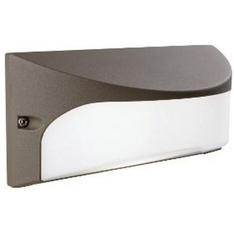Sovil lampada parete esterno dome-applique marrone 10w led 4000k