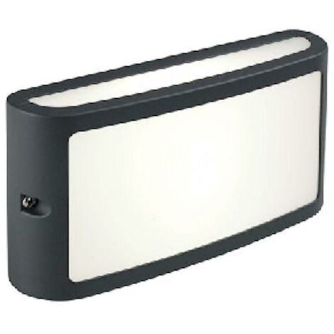 Sovil lampada parete esterno screen-applique grigio 10w led 4000k