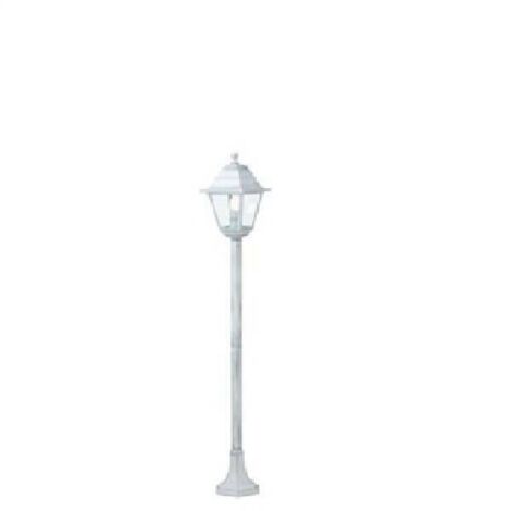 Sovil lampione colonna Old 60W bianco/argento E27 cm18x18x121h IP43 esterno