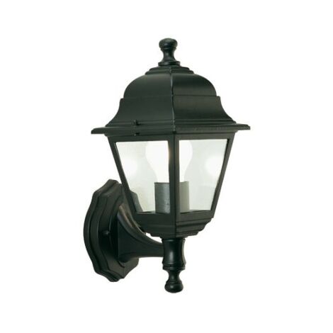 Sovil lanterne applique ascendante Nano E27 60W noir externe cm15x20x33h