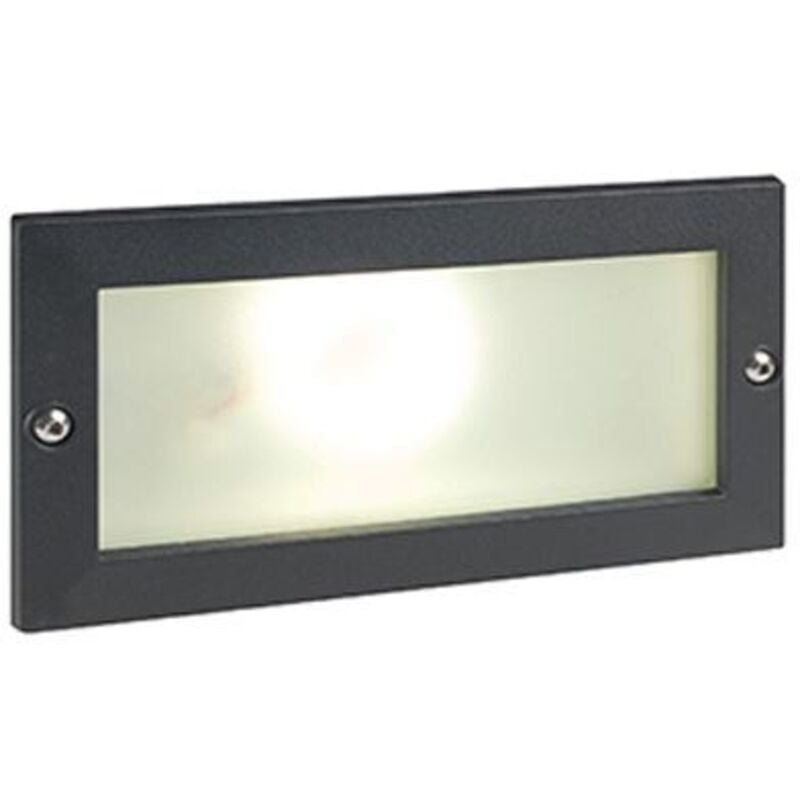 Sovil marche rectangulaire Escape applique ouverte 14 led 10W IP54 couleur noir 700 lumen 3000K