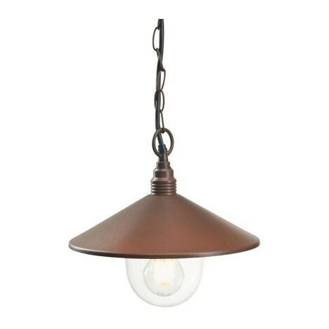 Sovil lampada a sospensione da esterno serie spectre colore corten 60w attacco e27 159/36