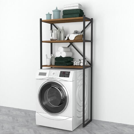 VidaXL Scaffale per lavatrice rovere marrone 67x25x163 cm multistrato  Accessori lavatrice 