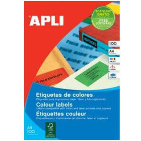 SP-12991 Amarillo Etiqueta para impresora autoadhesiva