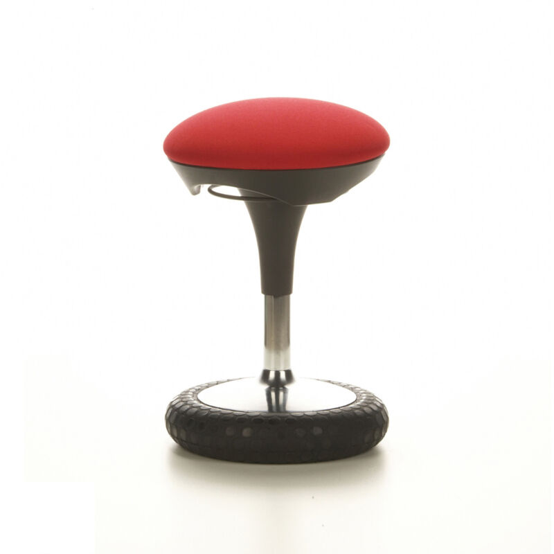 Sp Topstar Wellnessstuhl / Hocker Sitness 20 Stoff Rot Chrom