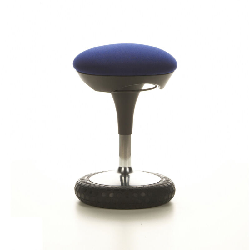 Sp Topstar Wellnessstuhl / Hocker Sitness 20 Stoff Blau Chrom