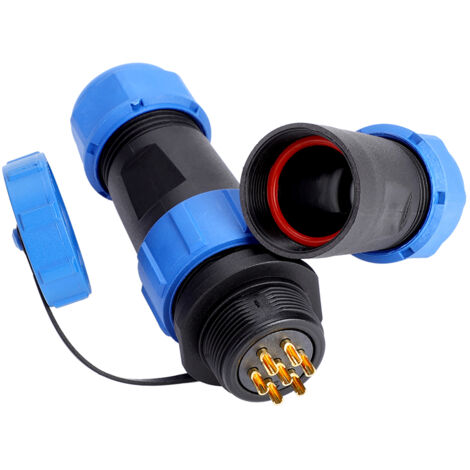 SP21 IP68 7 pin impermeabile in plastica per aviazione presa cavo connettore in linea (7 pin)