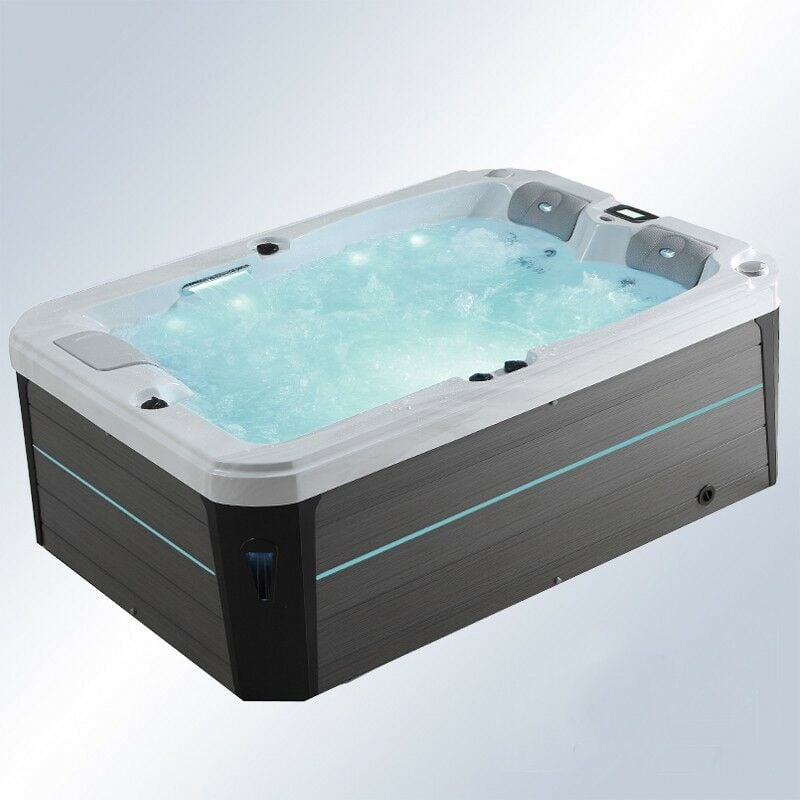 Boreal Sauna - Spa 2 places allongées Archipel® GT2 led blanc marbre - Spa Thérapeutique Balboa 210x148