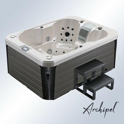 Spa 4 places Archipel® GT4 BLANC NACRÉ - Spa Thérapeutique Balboa® 215 x 160 cm
