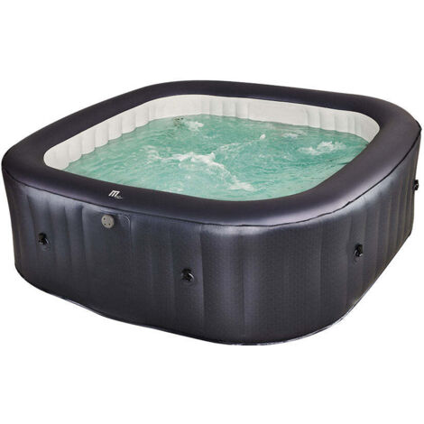 Spa gonflable 6 places – Jets d'eau et d'air – Dimensions 185x185x68cm – Capacité 930L – Technologie M-ONE avec gonflage automatique – Red Deco