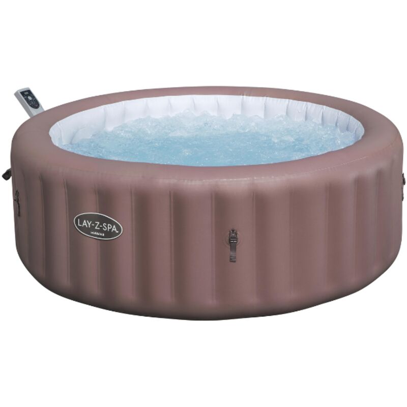 Spa gonflable BESTWAY Lay Z Spa Hawaii 140 airjets 196 x 71 cm 6 places Rond couverture cartouche diffuseur - vue 5
