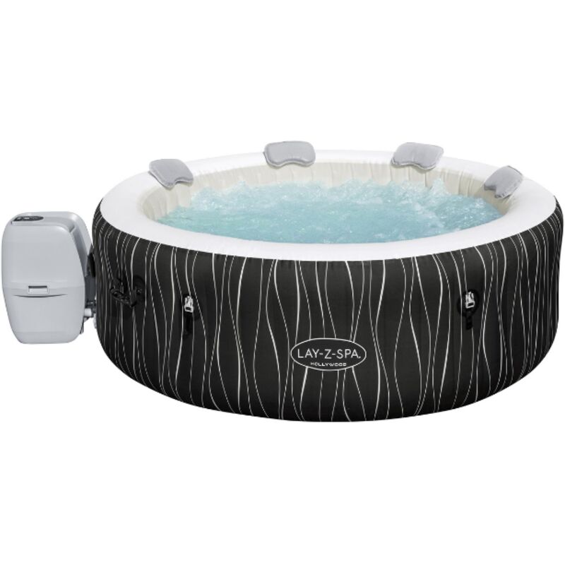 Bestway Lay-Z-Spa Spa gonflable Hollywood AirJet avec éclairage LED pour 4 à 6 personnes