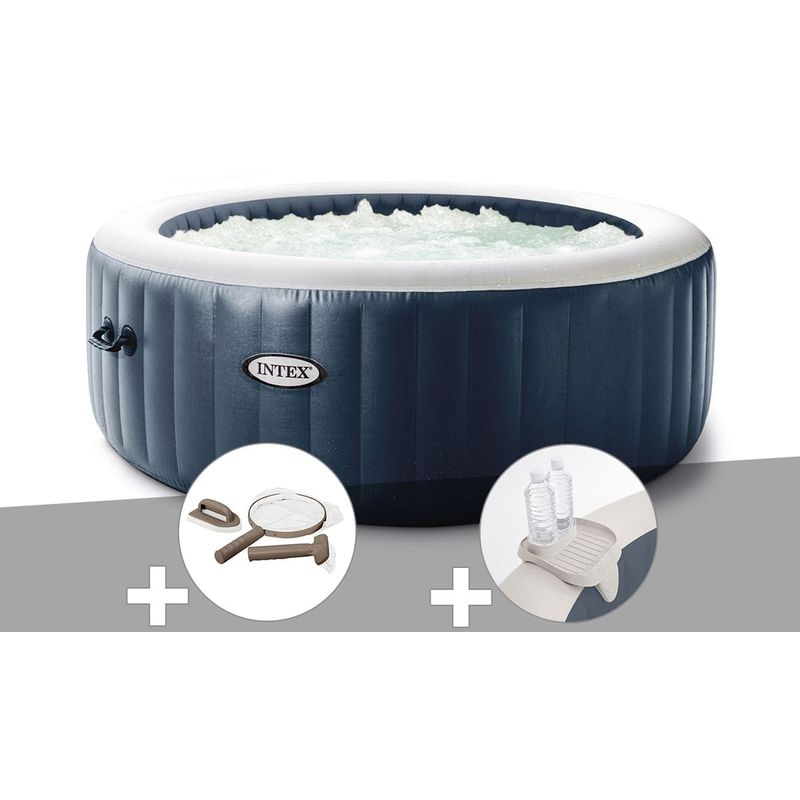 Kit spa gonflable intex purespa blue navy rond...