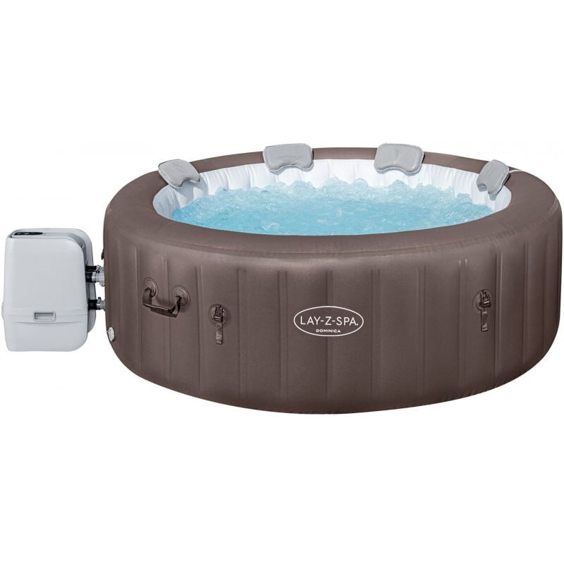 Spa gonflable Bestway Lay-Z Spa dominica HydroJet 6 places - Marron