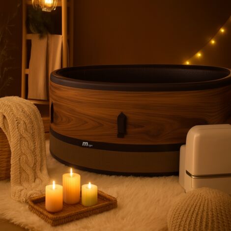 Spa gonflable MSpa Duet 6 places – Connecté Wi-Fi, semi-rigide, jets à bulles & désinfection UV-C