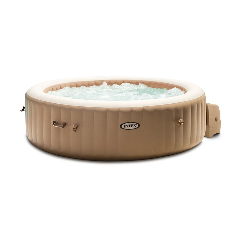 Intex - Spa gonflable PureSpa Sahara à bulles - 6 places - Beige