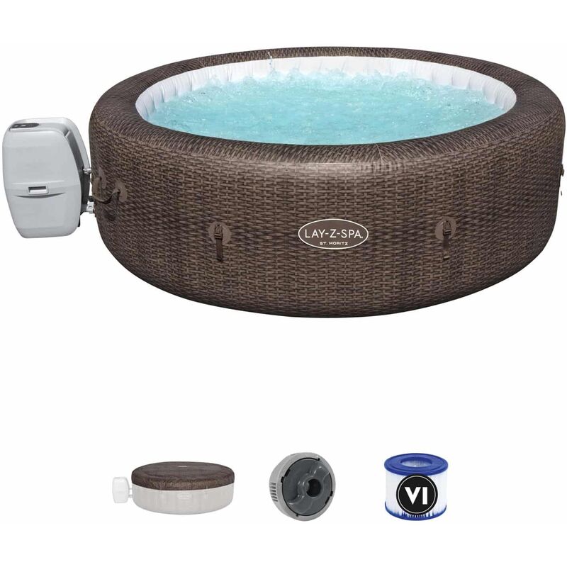 

Spa Hinchable Lay-Z-Spa St.Moritz Para 5-7 personas Redondo 216x71 cm - bestway