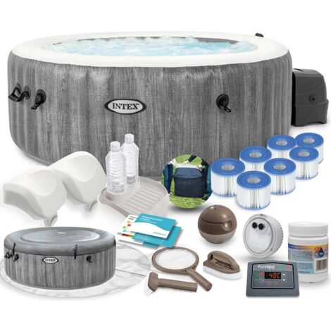 SPA hinchable con hidromasaje para 4 personas, set INTEX 28440