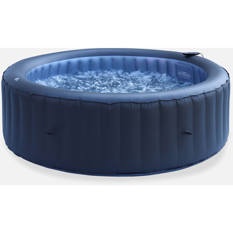 

Spa inflable MSPA redondo - BERGEN 6 gris antracita - 6 personas redondo 205 cm, PVC, bomba, calentador, inflador, 2 cartuchos de filtro, cubierta y