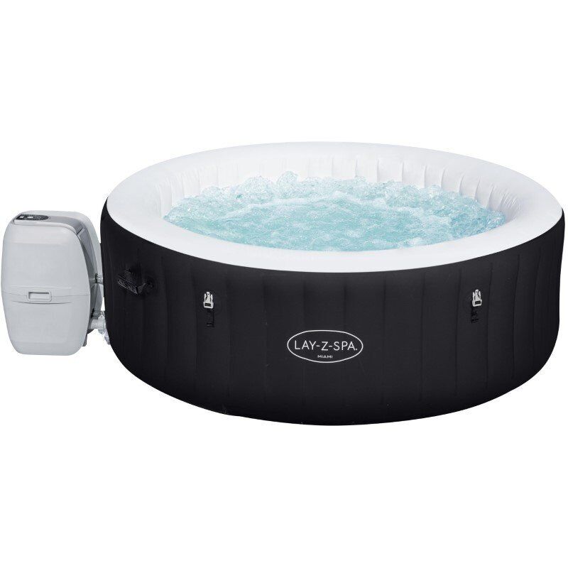 Bestway - Spa Hinchable Lay-Z-Spa Miami Para 2-4 Personas Redondo 180X66 Cm