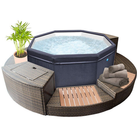 Spa portable NetSpa Octopus 6 Places avec 8 Mobiliers