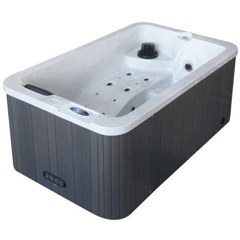 Spa rigide 3 places 184 x 110 x 72 cm – 21 jets dont 13 de massage – Volume 400L – Cuve acrylique avec isolation thermique – Water Clip