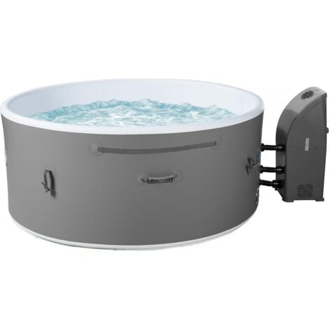 HABITAT ET JARDIN Spa semirrígido "Venecia" - 5 plazas - Blanco/Gris