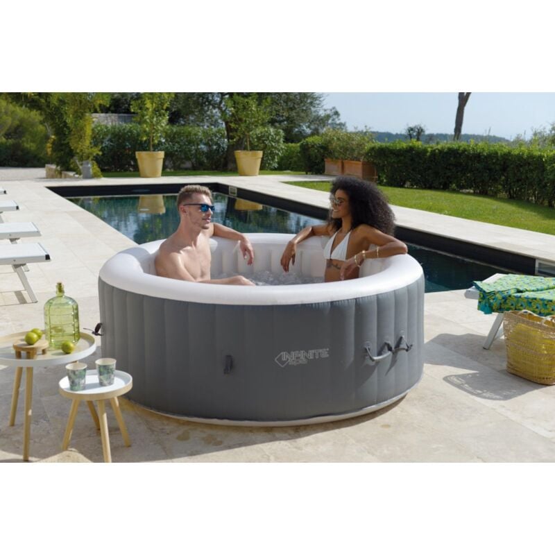 Spa xtra 4places, anthracite, Diam.180cm + Eclairage