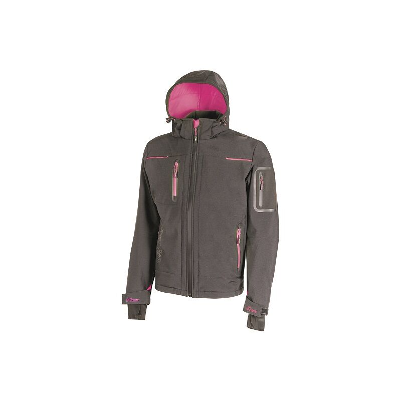 Image of U-power - Giacca soft shell Space Grey Fucsia tg. l