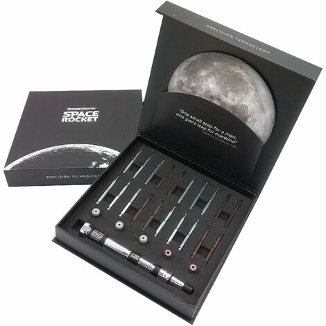 Space Rocket by Magnet Driver Präzisions-Schraubendreher-Set mit magnetischer Verlängerung für kleine Geräte und elektronische Werkzeug-Set (27-teilig)