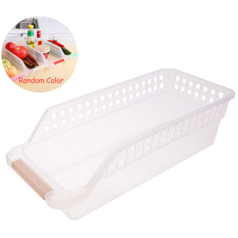 Space Saving Refrigerator Food Storage Box Kitchen Storage Baskets Fridge Freezer Shelf Large Capacity Freezer Organiser