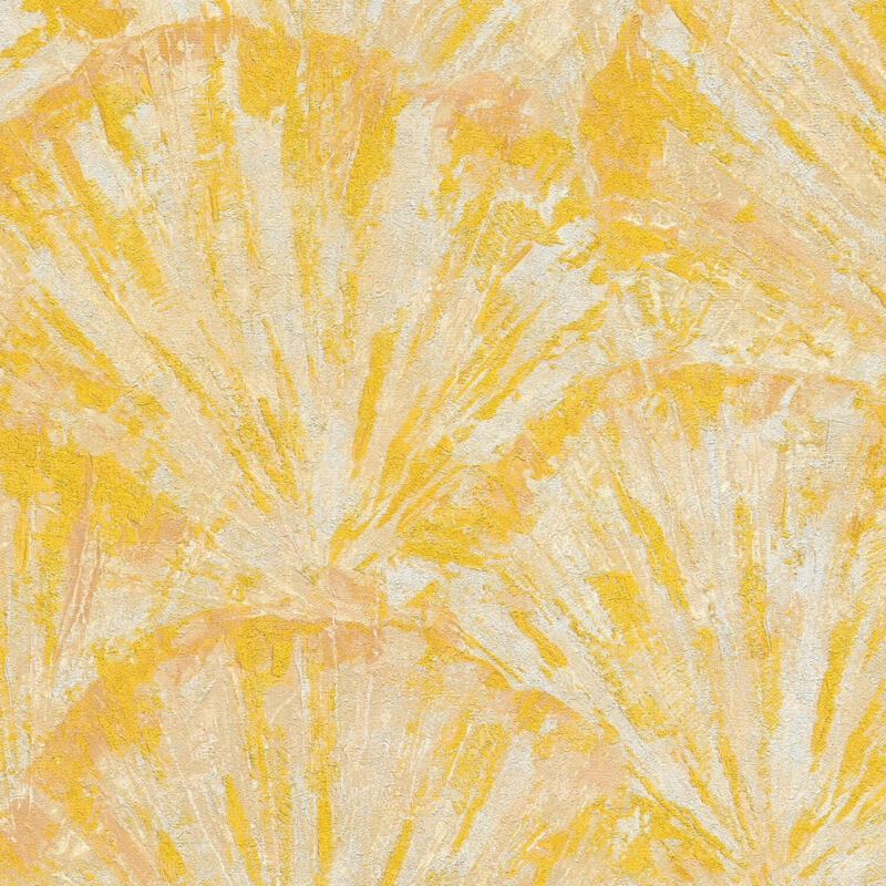Spachtel Putz Tapete Profhome 781984 Heißgeprägte Vliestapete Strukturiert Mit Abstraktem Muster Schimmernd Gelb Creme-weiß Beige Gold-gelb 5, 33
