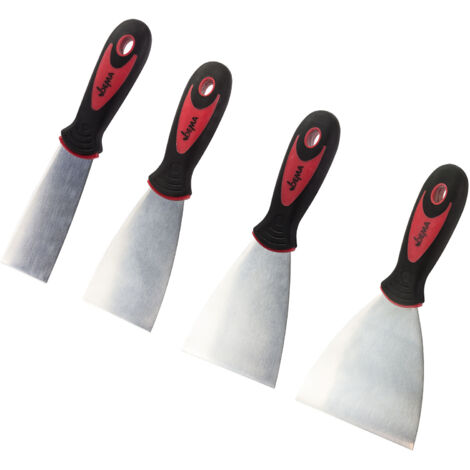 Spachtel Set mit Kunststoff Griff 4tlg