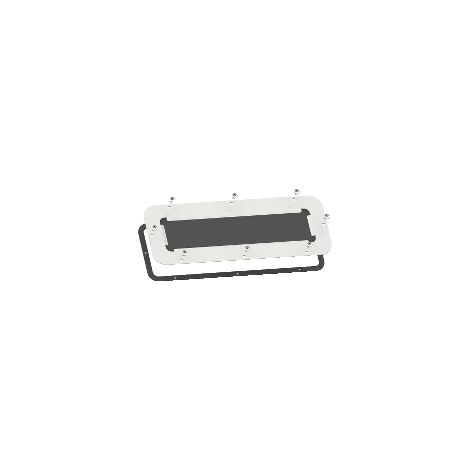 Spacial - plaque passe-câbles FlexiCable - pour coffret S3D - acier - 445x130mm - NSYTLEME