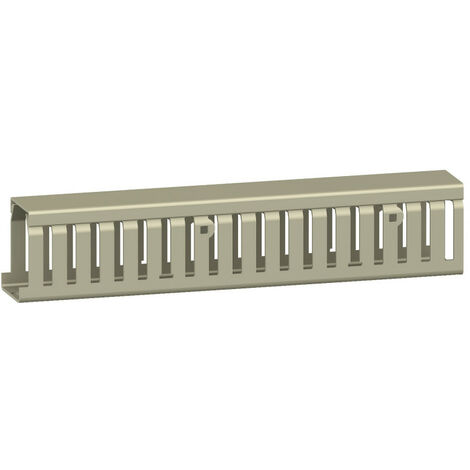 Spacial S3D - goulotte - sans couvercle - 50x37,5mm - lot de 8 - gris (AK2GD3750)