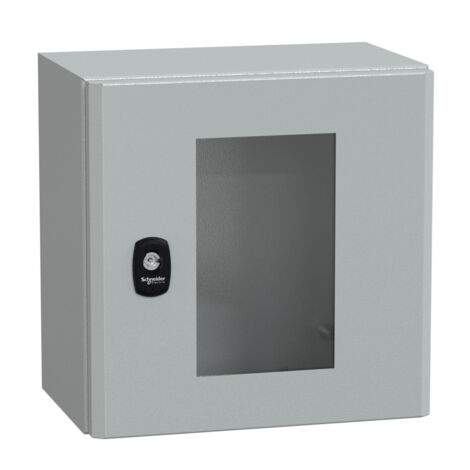 Spacial S3D - H300xL300xP200 mm + porte vitrée - NSYS3D3320T